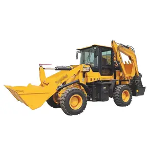 Chinesisches 4X4 Jcb Minibagger Ladegerät Traktor mit Ladegerät und Bagger