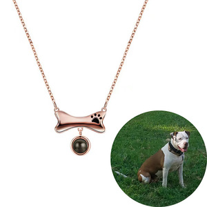 Collar de Idiomas, Collar con Proyección de Foto de Mascota Personalizada, Collar Te Amo, Proyección en 100 Idiomas - Product Image 1