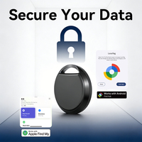 Google Find Hub, traceur Bluetooth certifié MFi, porte-clés Air Tag, localisateur d'objets, compatible iOS et Android, batterie remplaçable