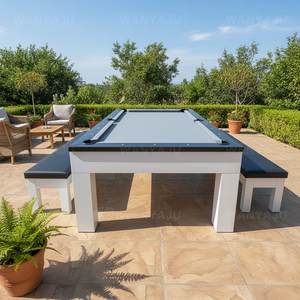 Tables de <span class=keywords><strong>billard</strong></span> de luxe de style rustique avec plateau de tennis, tailles 9ft, 8ft, 7ft, en bois massif et ardoise naturelle noire, idéales pour les villas - Product Image 2