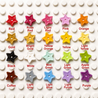 11609 1x1 Blok Bangunan Kecil Bentuk Bintang MOC Star Bricks Kompatibel Plastik Aksesoris Perakitan DIY