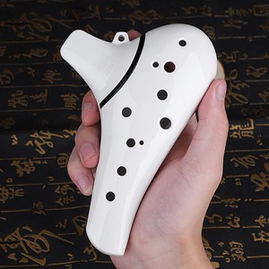 Ocarina profesional de 12 agujeros en clave de Do, de cerámica de dolomita, para principiantes y profesionales. - Product Image 1