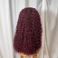 Perruque Cheveux Humains Sans Colle 13x4 Transparente avec Dentelle Frontale, Ondulée Effet Mouillé, Bouclée Jerry, Confortable pour Usage Quotidien - Prix de Gros Ghrehair