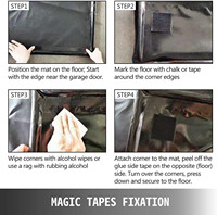 Tapis de confinement de sol de voiture de garage en vinyle PVC imperméable pour huiles de neige boue