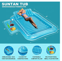 Flotteur gonflable, matelas pneumatique gonflable, planche de surf, chaise longue de piscine pour adultes et enfants (14 ans et plus) pour rivière paresseuse, piscine ou plage d'été