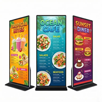 Écran publicitaire LCD vertical haut de gamme de 32, 43, 49, 55, 65, 75 pouces, kiosque d'affichage numérique avec caméra, panneau LCD, installation facile