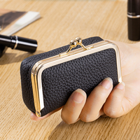 Étui à rouge à lèvres vintage en cuir véritable pour femme, avec miroir intégré, logo personnalisé, portable, pour voyage, rangement de bijoux, vente en gros