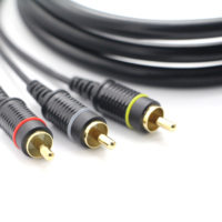 Câble AV OEM/ODM 5 broches DIN vers 3 RCA pour enregistreur vidéo, lecteur DVD, amplificateur