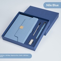 Ensemble Cadeau Luxe : Carnet en Cuir Pliant à Changement de Couleur, Stylo, Clé USB, Thermos, Recharges Signature, Sac Fourre-tout à Fermoir Doré – 7 Couleurs, 3 ou 4 Pièces
