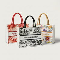 Nouveauté : Sac fourre-tout en coton personnalisé avec motif lettres, poignée longue, laminé et renforcé, taille sur mesure, cadeau promotionnel