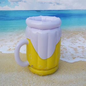 Extérieur Festival Fête Fleur Décoration Décor Porte-Boisson <span class=keywords><strong>Piscine</strong></span> Plateau Pvc Gonflable Flottant Pub Bar Refroidisseur Seau À Glace - Product Image 2