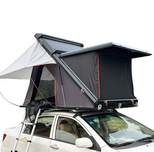 Tente <span class=keywords><strong>de</strong></span> toit rigide triangulaire pour voiture, en aluminium, pour 3 personnes, pour le <span class=keywords><strong>camping</strong></span> et la randonnée en plein air, vente en gros OEM - Product Image 4