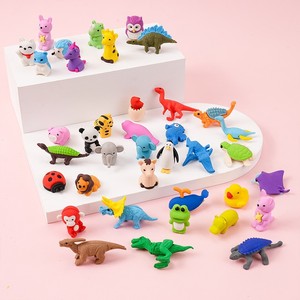 Gommes éducatives en silicone détachables en forme d'animaux, vendues directement par l'usine, emballage individuel, récompense pour enfants de 5 à 7 ans - Product Image 3