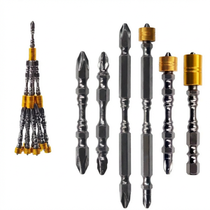 Juego de puntas largas para destornillador eléctrico con anillo magnético, puntas Phillips, mango de acero resistente, vástago hexagonal anodizado de alta resistencia - Product Image 2