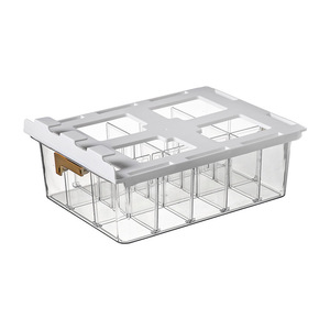 Yimei <b>Drawer</b> Style Underwear <b>Storage</b> Box Clear Rectangle Covered Wardrobe Sock Organizer Home Dormitory Use - Product Image 1