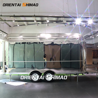 Remolque de Comida Móvil de Fibra de Vidrio Estándar Australiano para BBQ y Helados con Servicio de Dulces e Instalaciones Sanitarias