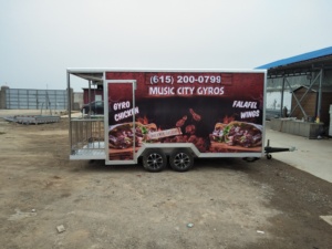 Nuevo Remolque Móvil de Comida Rápida, Cafetería Ambulante, Carrito de Hot Dogs Usado para Remolque de Frutas Frescas - Product Image 4