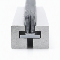 Bande d'étanchéité en silicone gris de qualité supérieure, profilé de protection contre les intempéries pour portes coulissantes robustes et fenêtres à persiennes