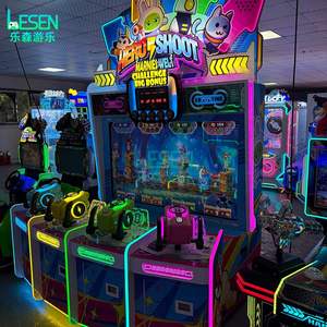 Machine d'arcade à monnayeur à faible entretien, 4 stations de tir de balles, avec système de rédemption de tickets, pour centres de jeux à fort trafic - Product Image 4