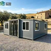 Maison conteneur préfabriquée portable en acier isolé et extensible de 20 pieds