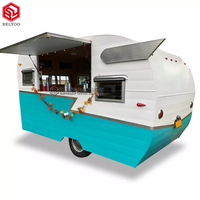 Remorque alimentaire de haute qualité Chariot de nourriture mobile commercial Cuisine mobile camion de nourriture de restaurant à vendre