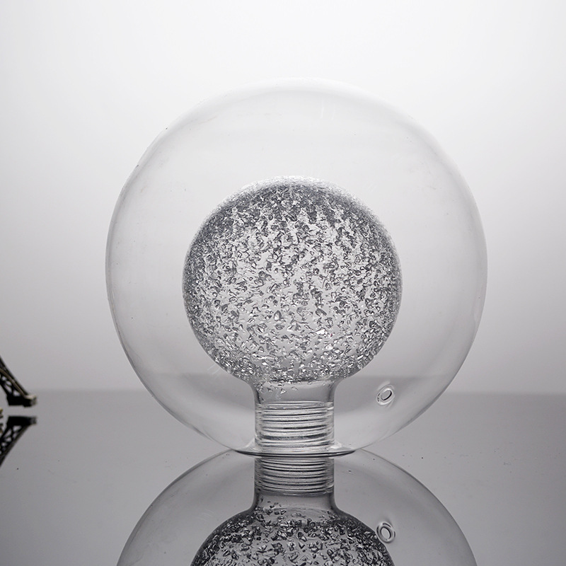 Оптовая продажа, индивидуальный подвесной круглый стеклянный абажур из боросиликатного стекла