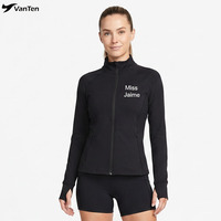 Vestes slim personnalisées avec différents noms pour équipes de cheerleading, idéales pour l'entraînement des équipes All-Star, avec strass pour l'échauffement