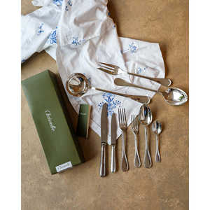 Juego de Cubiertos Christofle Albi Design para 12 Personas, Colección de Vajilla de Aleación de Plata con Envío Manual - Product Image 5