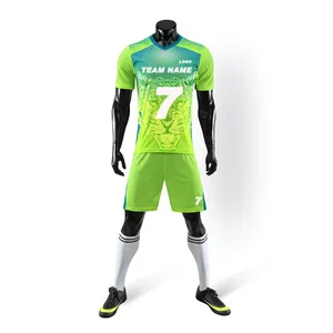 Billige Farb sublimation Druck Futsal Zoll Top Club Team Fußball Trikots Fußball Trikots für den Menschen