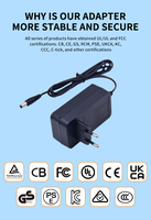 Para UL FCC CE ROHS certificado 36-48W adaptador de corriente/Adaptador Ac Dc 100-240VDC entrada 1-24V 100-3000mA 11V salida disponible 5V 9V