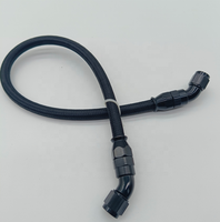 Fengsu installer le raccord PTFE anodisé noir AN8 #8 1/2 AN10 10AN 5/8 E85 Nylon tressé huile carburant ligne PTFE tuyau Kit tuyaux en caoutchouc