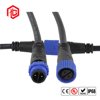 M15 Wasserdichter 4-Poliger Luftfahrtstecker IP68 Stromverbindungskabel Elektrofahrzeug-Steckverbinder LED-Licht Industriell