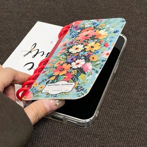 Tự Làm Tùy Chỉnh Hoa Mô Hình Lật Đứng Cuốn Sách Trường Hợp Bìa Máy Tính Xách Tay TPU Rõ Ràng Lật Trường Hợp Đối Với iPhone 17 17air 17Promax 17pro 16 15 12 - Product Image 3