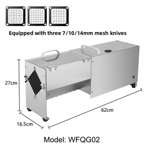Коммерческая электрическая овощерезка из нержавеющей стали автоматическая машина для резки картофеля, редиса, огурцов и картофеля фри - Product Image 6