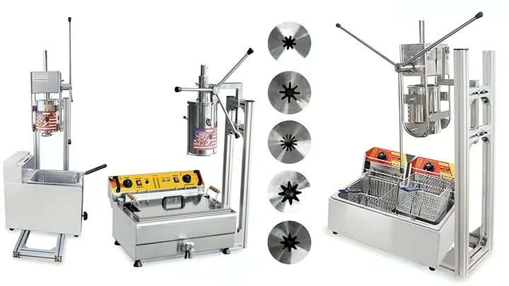 Pressa per churros professionale (5 litri 5 ugelli acciaio inox) 140004888 Pressa per churros professionale (5 litri 5 ugelli acciaio inox) 140004888
