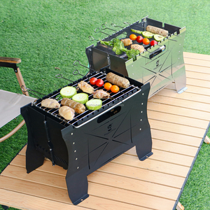 Parrilla <span class=keywords><strong>de</strong></span> barbacoa Coreana <span class=keywords><strong>de</strong></span> acero inoxidable personalizada, fogatas <span class=keywords><strong>de</strong></span> gas sin humo, parrilla <span class=keywords><strong>de</strong></span> barbacoa portátil para acampar al aire libre - Product Image 1
