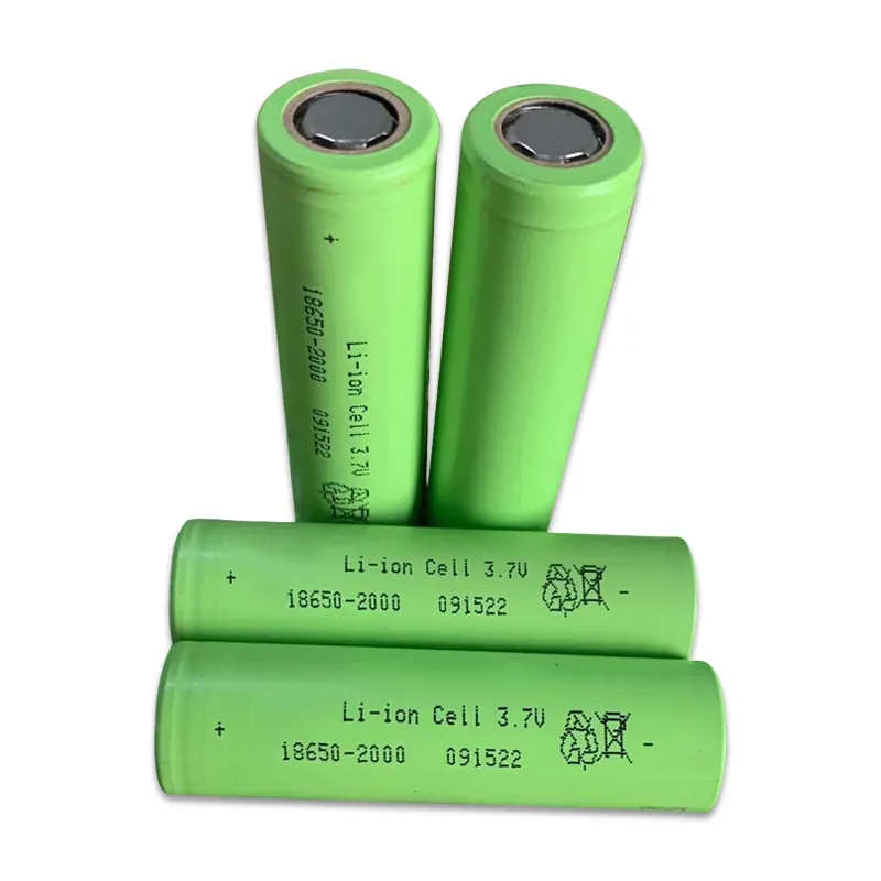 Toptan fiyat şarj edilebilir Li Ion pil 18650 3.7v 2000mah 2500mah 3000cylinder silindir lityum hücre 18650 lityum pil