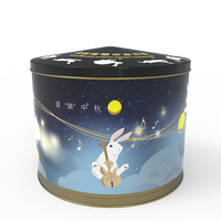 Boîte en fer-blanc décorative de qualité alimentaire, grande boîte musicale de noël, boîte en fer-blanc de carrousel de noël imprimé personnalisé pour l'emballage du chocolat