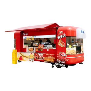 Carrito de Comida Móvil para Exteriores con Diseño de Grafiti Personalizable, Camión de Comida Rápida y Helados Equipado con Cocina Completa - Product Image 5