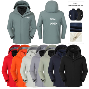 Giacca Invernale da Uomo 3-in-1 Calda per Escursionismo e Campeggio Antivento Impermeabile Staccabile Personalizzabile Unisex - Product Image 1