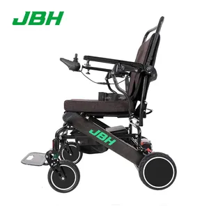 Produsen menjual kursi roda baterai Lithium kursi roda listrik langsung untuk orang tua dan serat karbon cacat 20km JBH