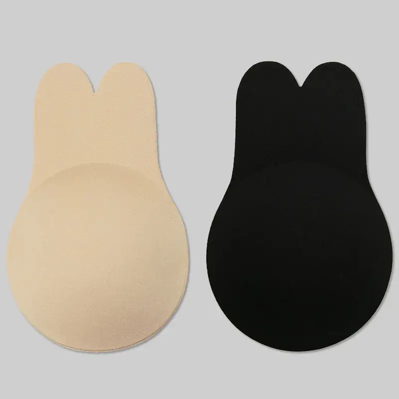 Push Up adesivo reggiseno invisibile orecchio di coniglio riutilizzabile in Silicone busto copricapezzoli adesivi Pasties sollevamento del seno