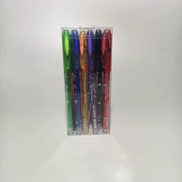 Stylo gel effaçable magique noir bleu rouge vert de haute qualité en plastique pour l'école et le bureau, vente chaude, avec logo personnalisé