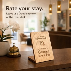 Tarjeta NFC de madera personalizada con chip NTAG213 para reseñas de Google, letrero de mesa para pedidos en restaurantes <span class=keywords><strong>y</strong></span> comentarios de clientes - Product Image 5