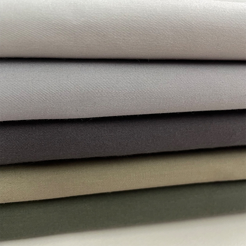 Quality Soft Solid Color Bamboo Cotton Tc 65/35 Twill Woven Fabric Plain Dyed For Garments Boys Girls Low Price