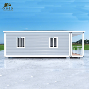 DYCE3 Maison Conteneur Portable Contemporaine 20 pieds 40 pieds, Préfabriquée à 3 Volets Extensibles avec <span class=keywords><strong>Cadre</strong></span> en Acier, Étanche, Couleur Personnalisable, Utilisation Bureau - Product Image 1