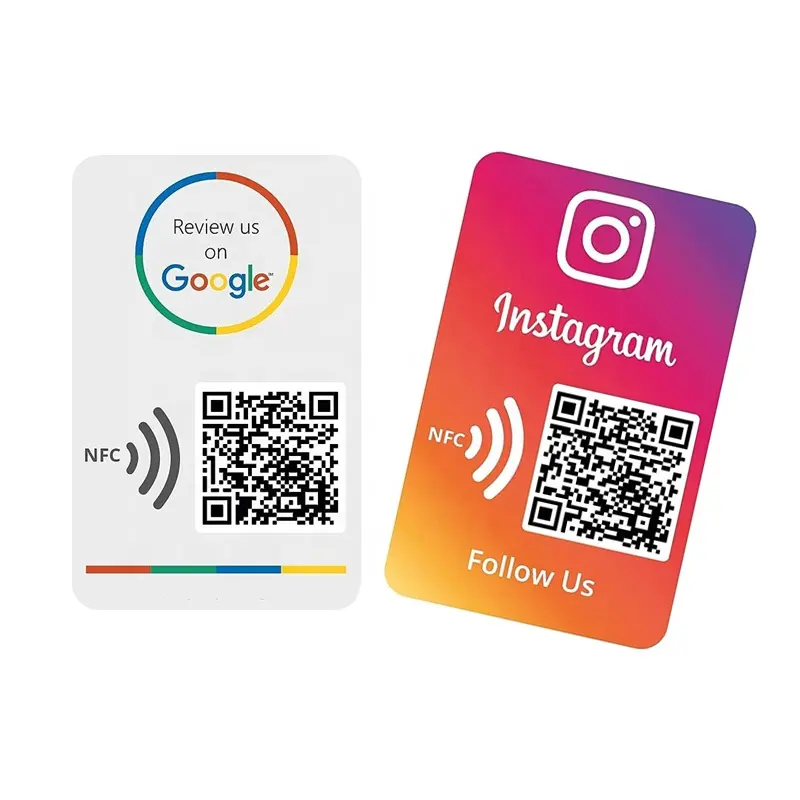 Instagram Facebook Google Map Avis Carte Programmable Nfc Google Review Card