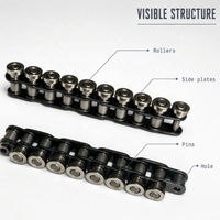 06BF1 SR Conveyor Roller Chain for Fixture Transport Automotive Production Lines Machine Tools and Factory Automation