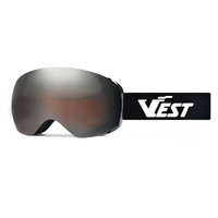 Nouvelles lunettes de ski magnétiques avec logo personnalisé, protection UV400, anti-buée, pour le snowboard