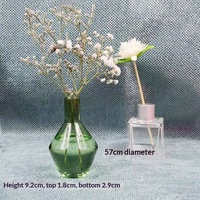 Fournisseur direct d'usine, vase à fleurs séchées hydroponique miniature de style européen en verre borosilicate de haute qualité, surface peinte à la main